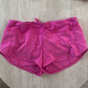 Lululemon Sonic Pink Speed Up Low-Rise Short 2.5"